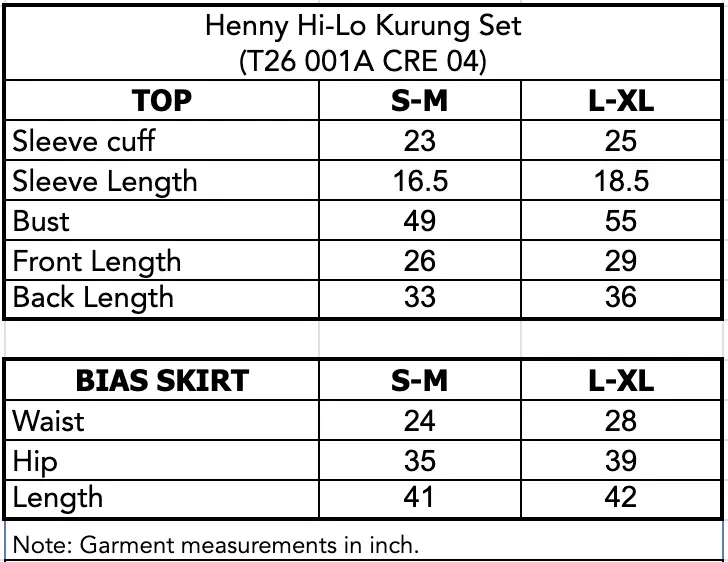 Henny Hi-Lo Kurung Set