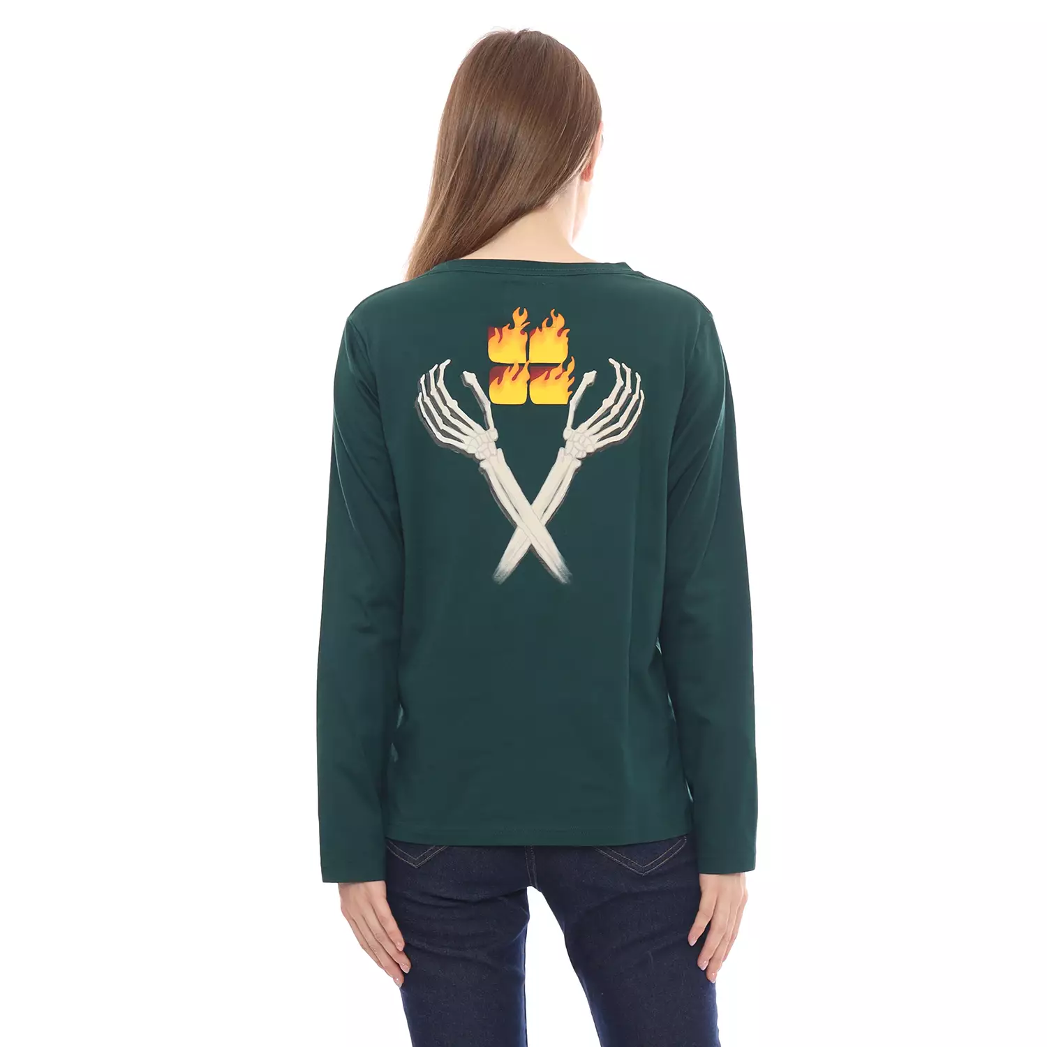 Insight Kaos Lengan Panjang Wanita B Fiery Bone Long Tee Planet Surf