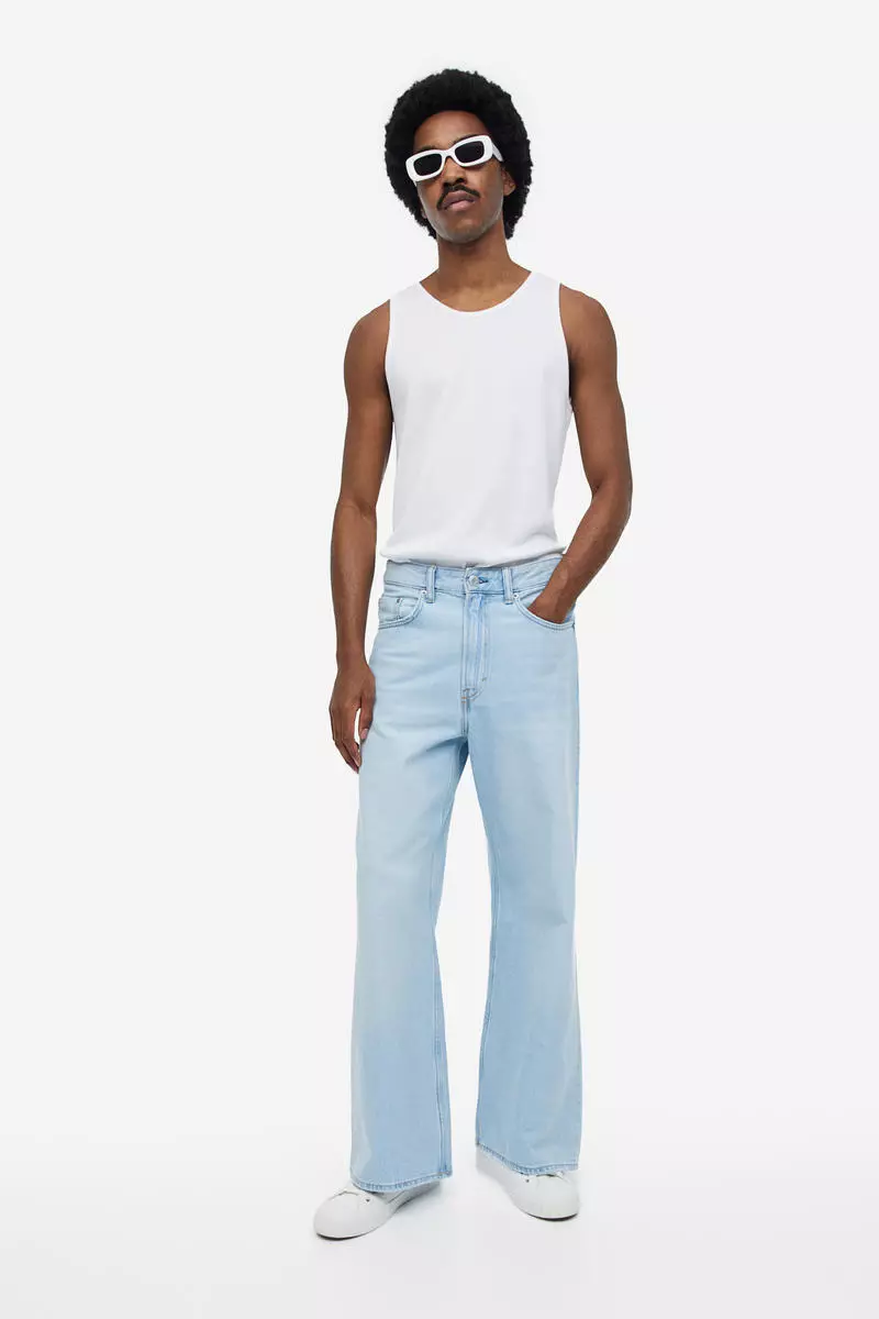Buy H M Bootcut Loose Jeans Online ZALORA Malaysia