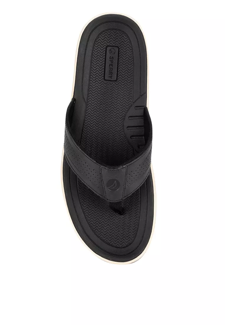 Buy Sperry Men s Havasu Perforated Flip Flop Sandals Black 2024