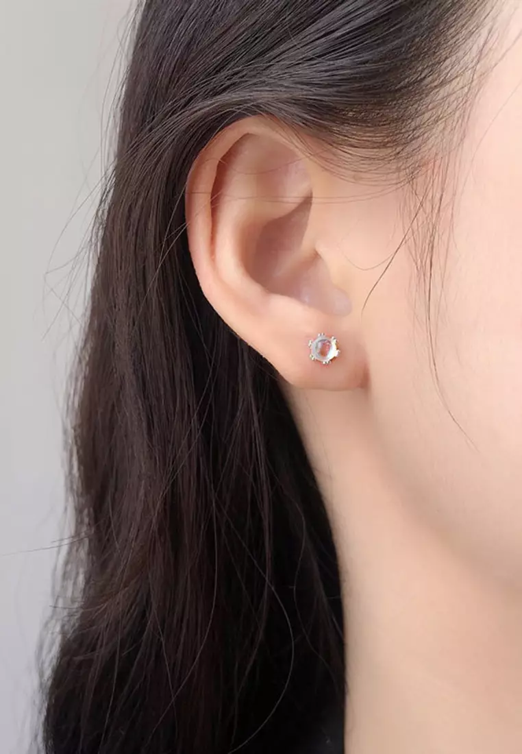 Transparent earrings sales