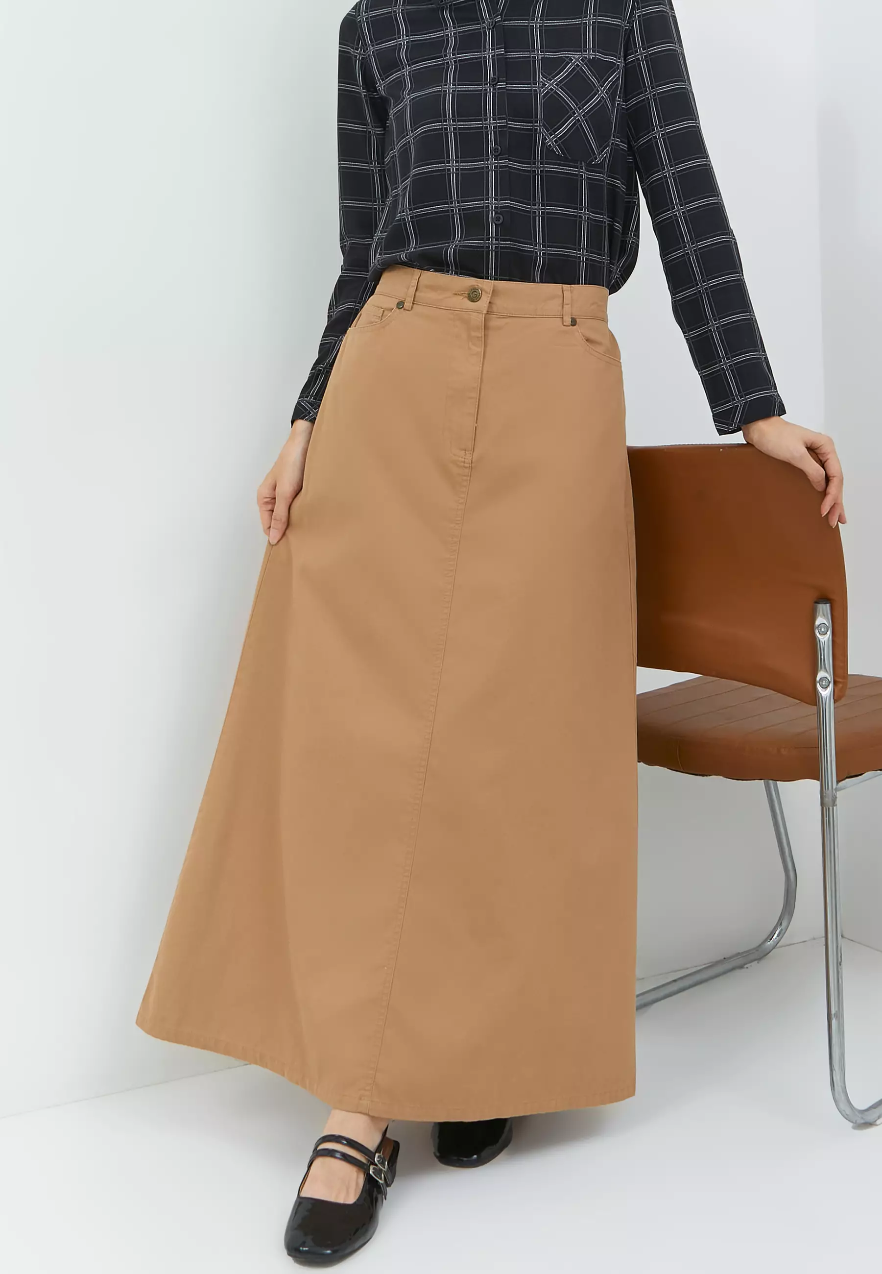 Alondra Light Brown Skirt (G.21124)