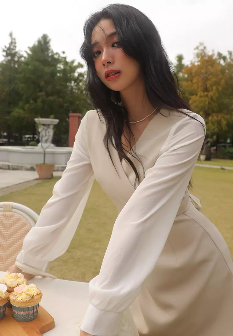 Wrap Front Mini Dress