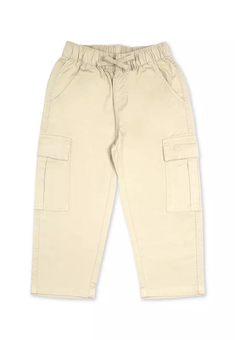 Boys Twill Cargo Jogger Pants