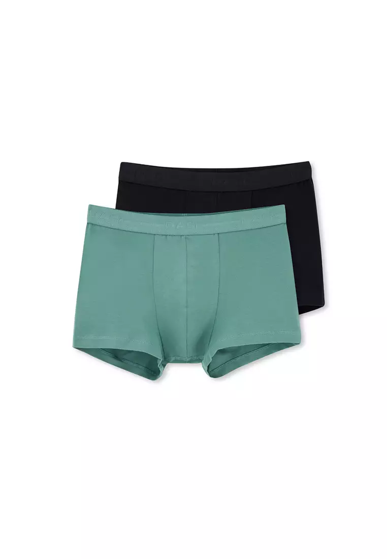 DAGİ 2-Pack Black-Green Basic Boxer, Flower Print, Regular Fit ...