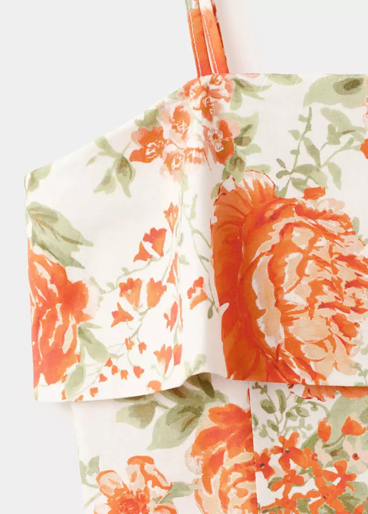 Floral-Print Flared Dress