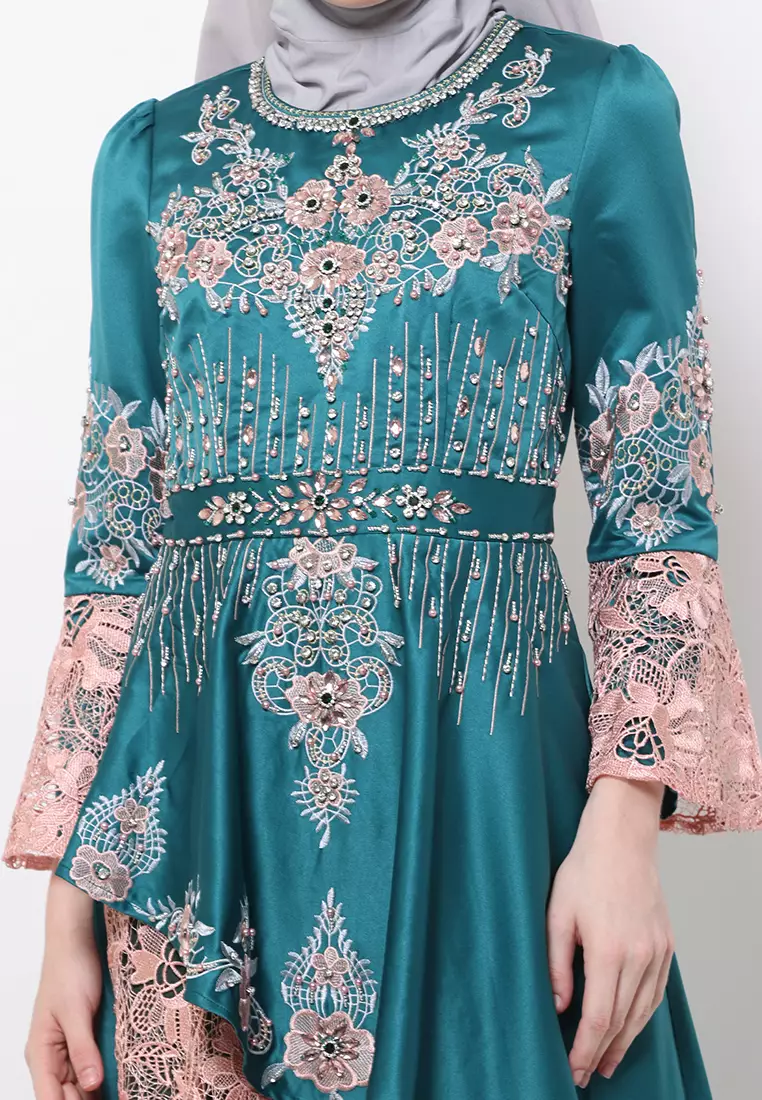 Bibiq Gamis Brokat Satin