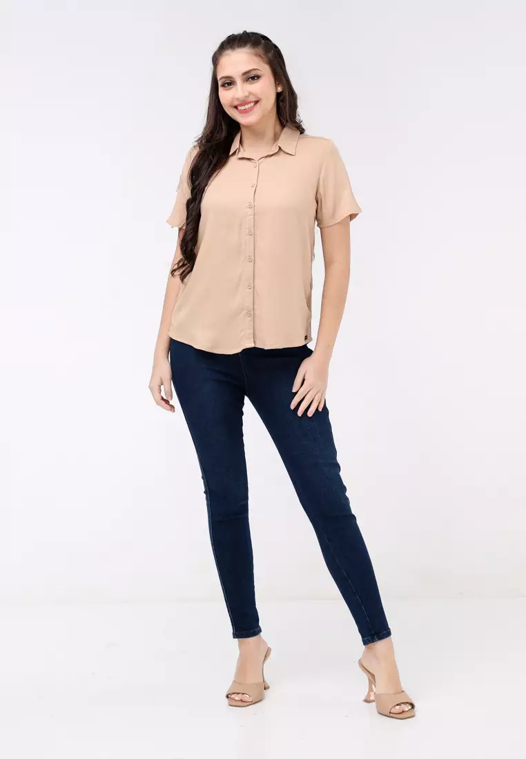 Boldtwill Rayon Short Sleeves Blouse