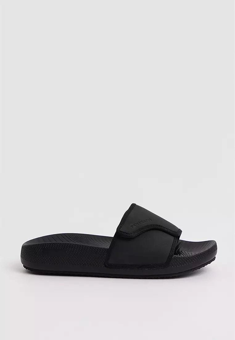 Women's Leather Slides with Soft Sole