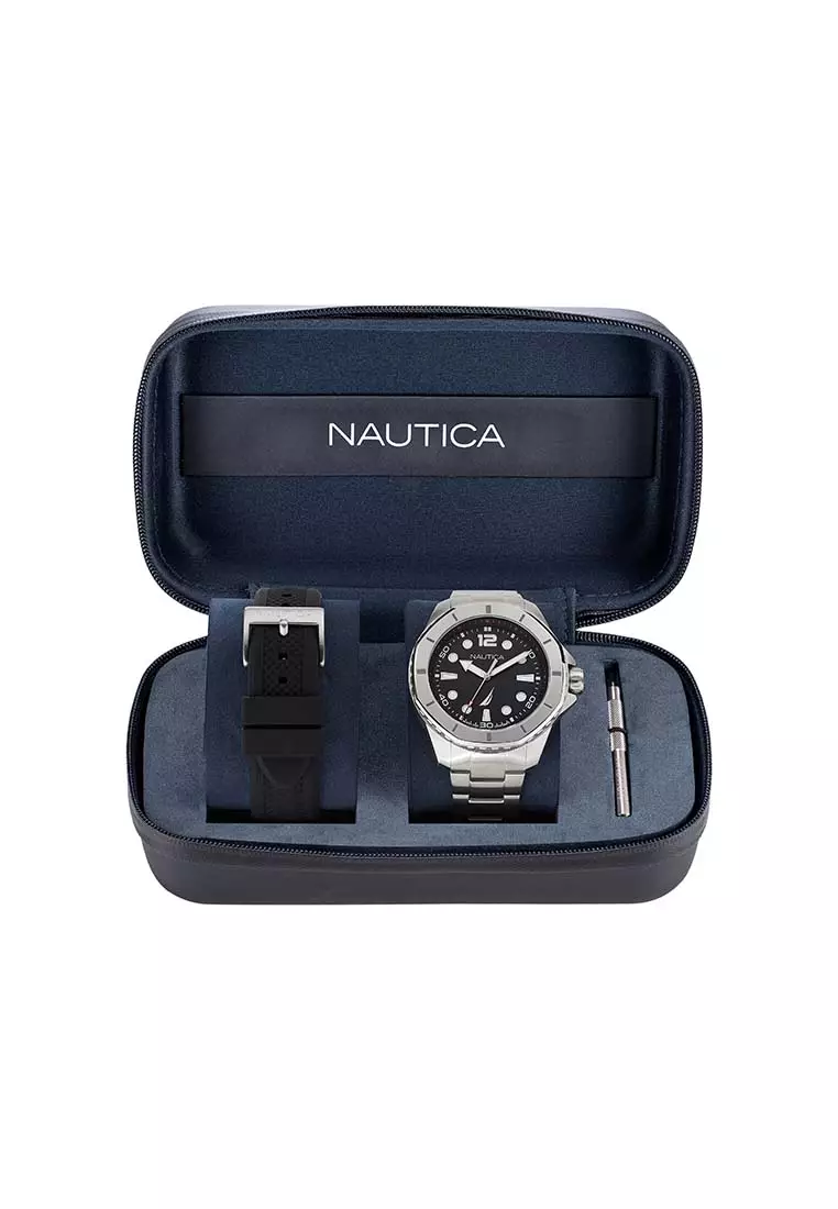 Jual Nautica Watch Nautica Gents Boxset Watch Koh May Bay NAPKMF205 Original 2024 ZALORA