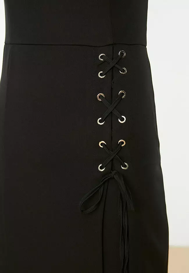 Eyelet Detailed Dress