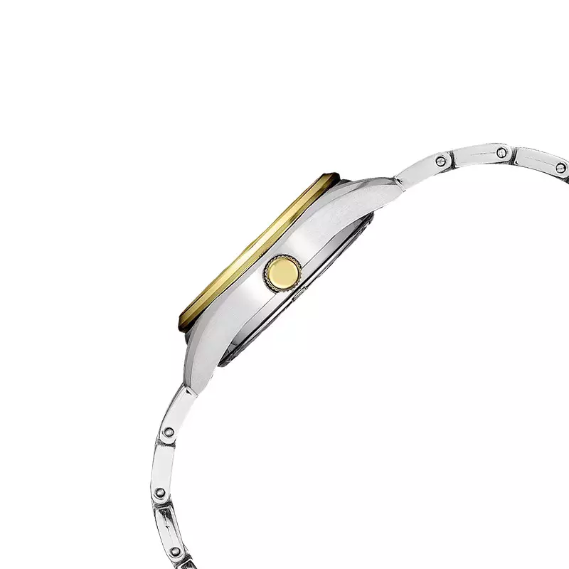 Jam Tangan Wanita Seiko Classic SUR354P1 Gold Dial Dual Tone Stainless Steel Strap