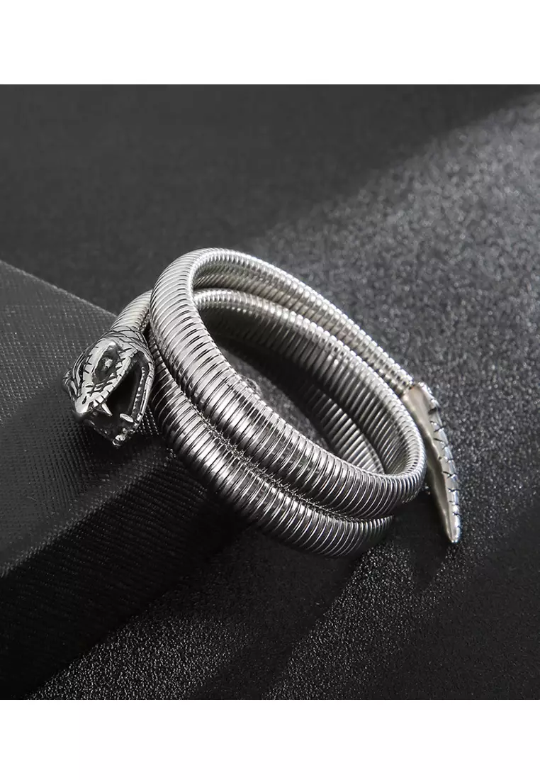 Buy HAPPY FRIDAYS Rattlesnake Titanium Steel Bracelet KL148287