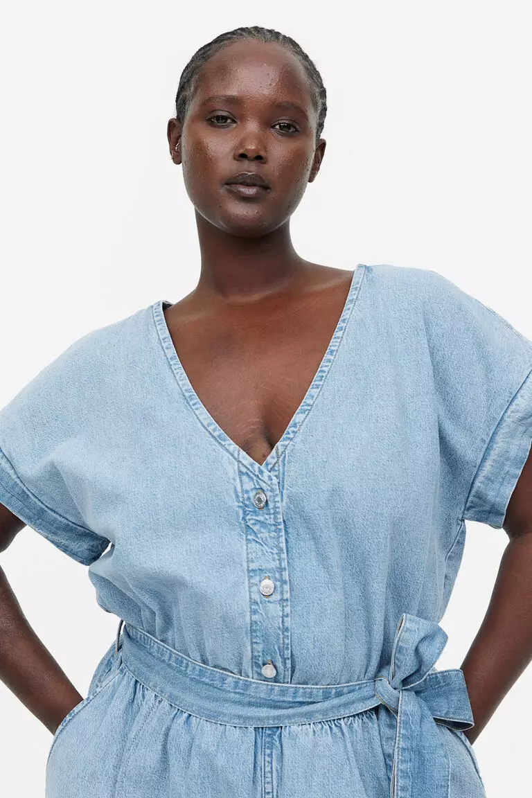 Hm denim jumpsuit sale