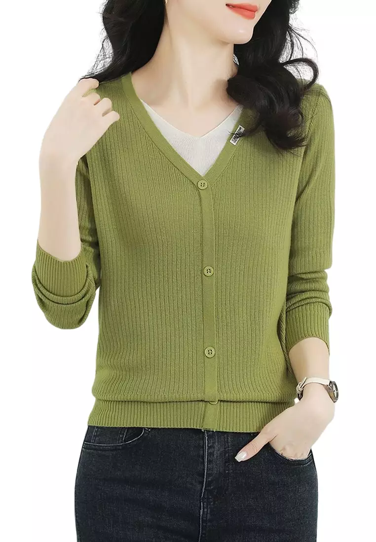 Girls long clearance sleeve cardigan
