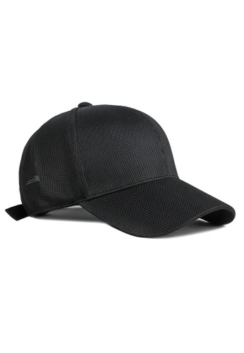 Kings Collection black Black Breathable Baseball Cap (KCHT2186) 60A7EAC7261A32GS_1
