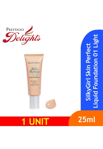 Prestigio Delights SilkyGirl Skin Perfect Liquid Foundation 01 Light CF057ES5E9B33DGS_1