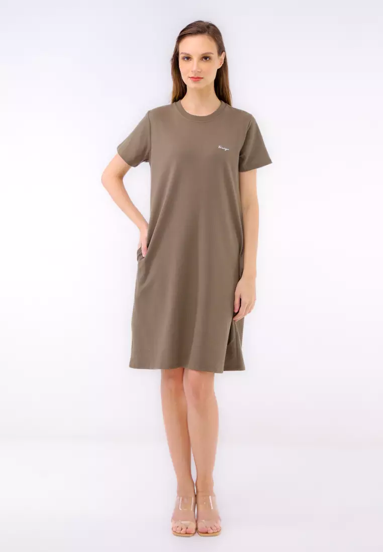 Jacquard Knits Short Sleeve Dress