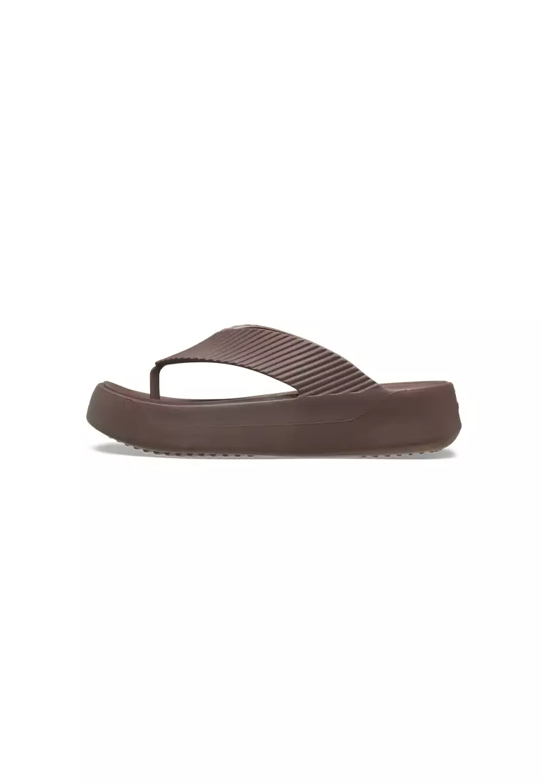 Women's Getaway Platform Beach Flip in Truffle