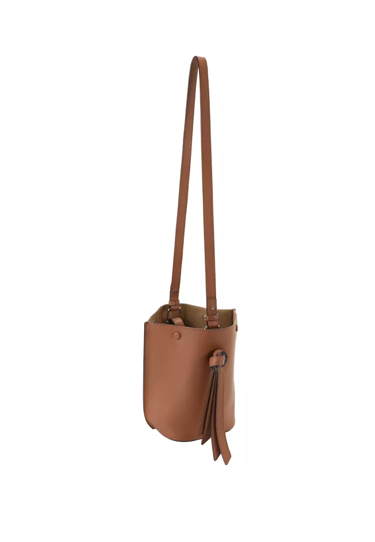 ORUKAMI Knot Bucket Bag Small - Caramel
