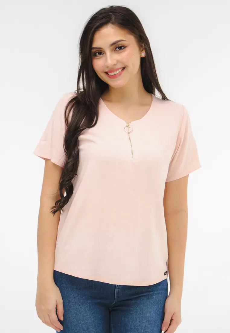 Soft Linen Woven Short Sleeves Blouse