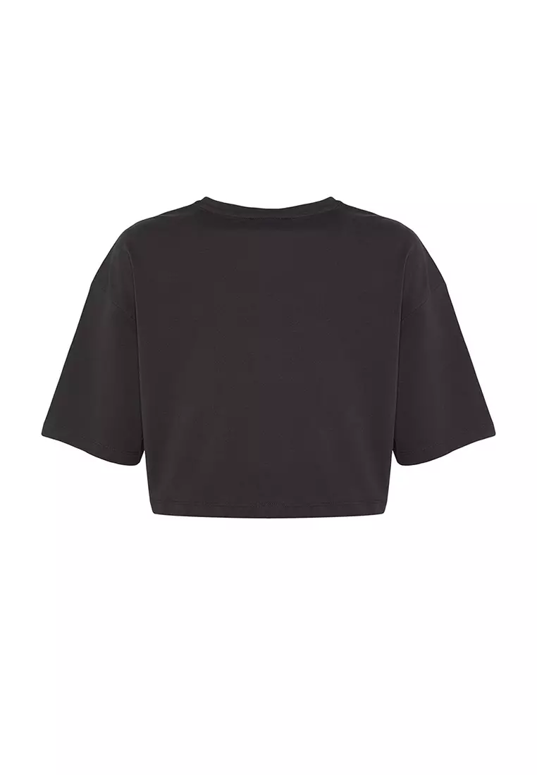 Buy Trendyol Graphic Crop Boxy T-Shirt 2024 Online | ZALORA Philippines