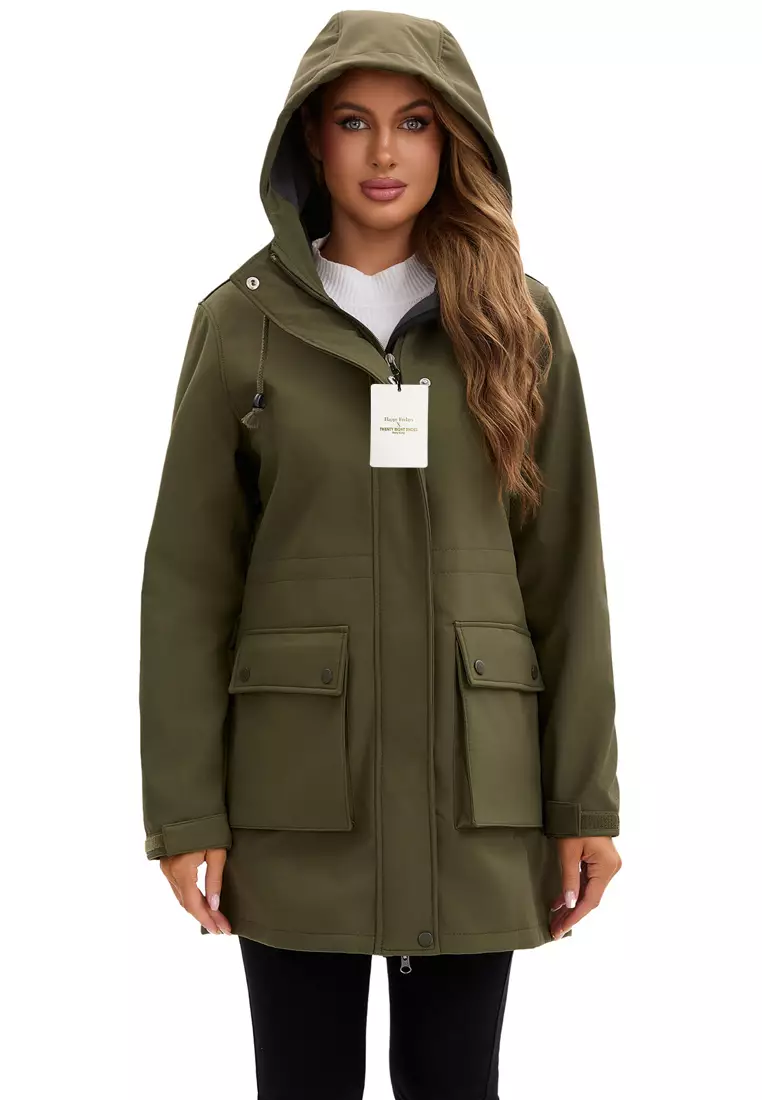 Waterproof Hood Trench Coat AD-M25F598
