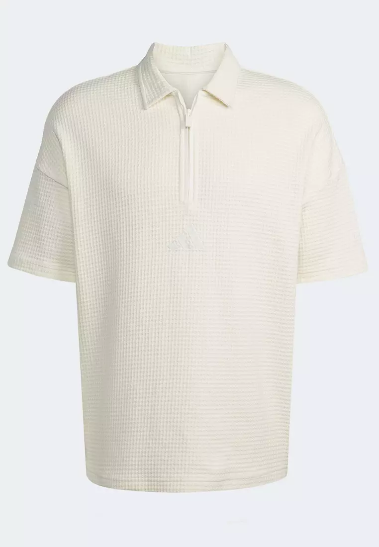 All SZN Waffle Knit Half-Zip Polo Shirt