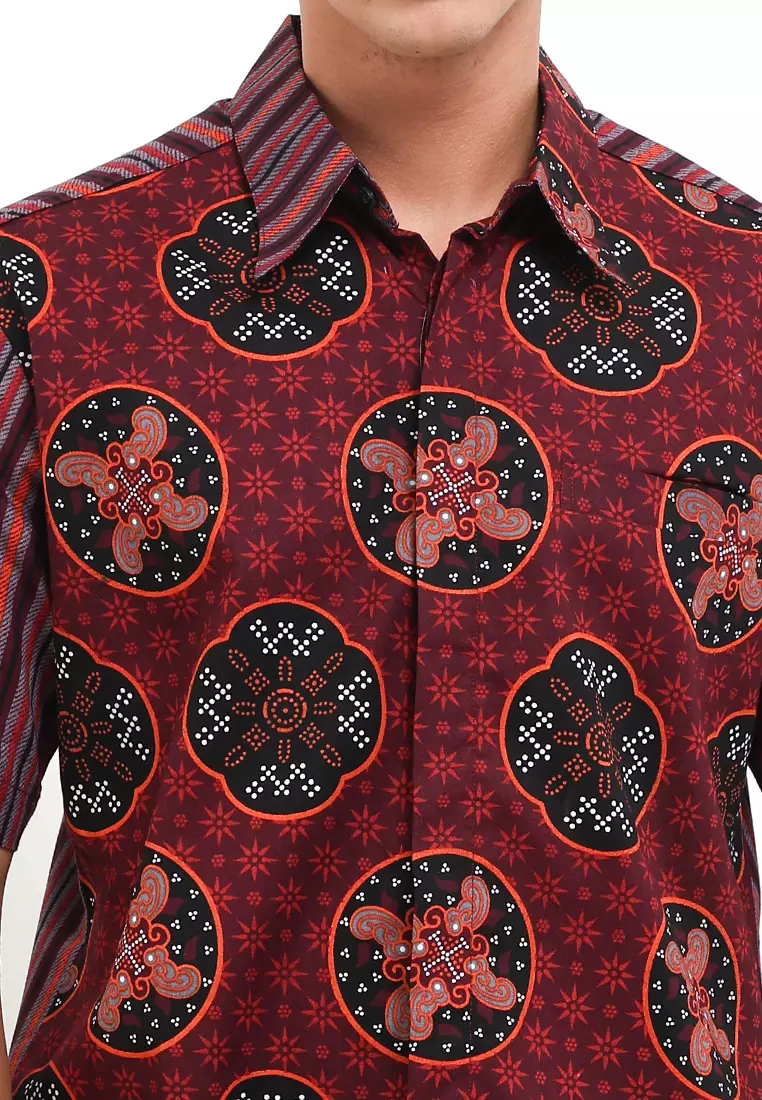 Hem Body Fit Batik Lurik Jlamprang