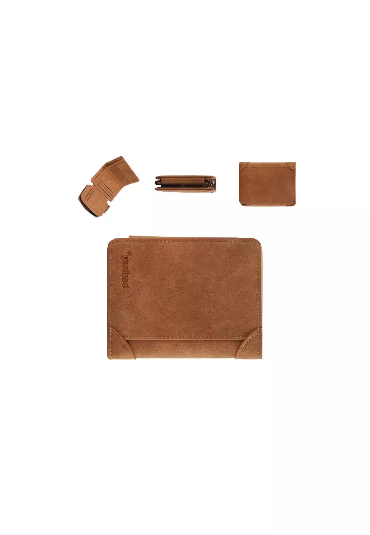 Dompet Pria Bahan Kulit PU Leather Premium BAEOS