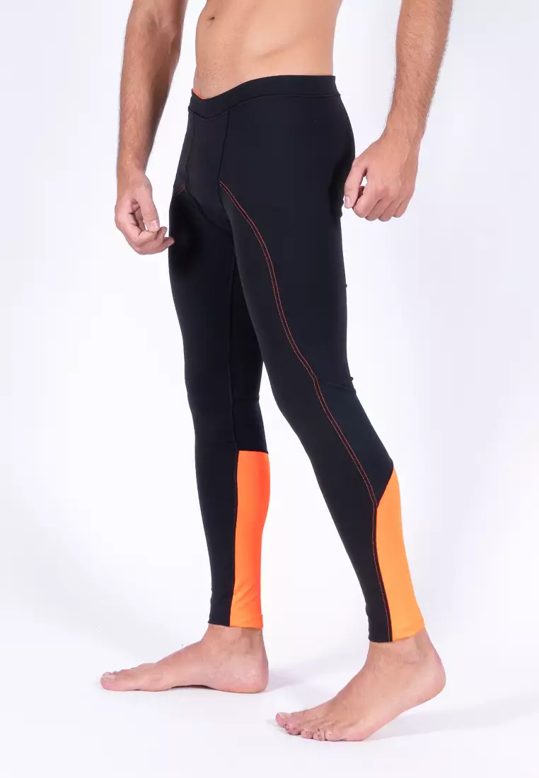 AMNIG Amnig Men Brisk Compression Long Pants (Black/Orange) 2024, Buy  AMNIG Online