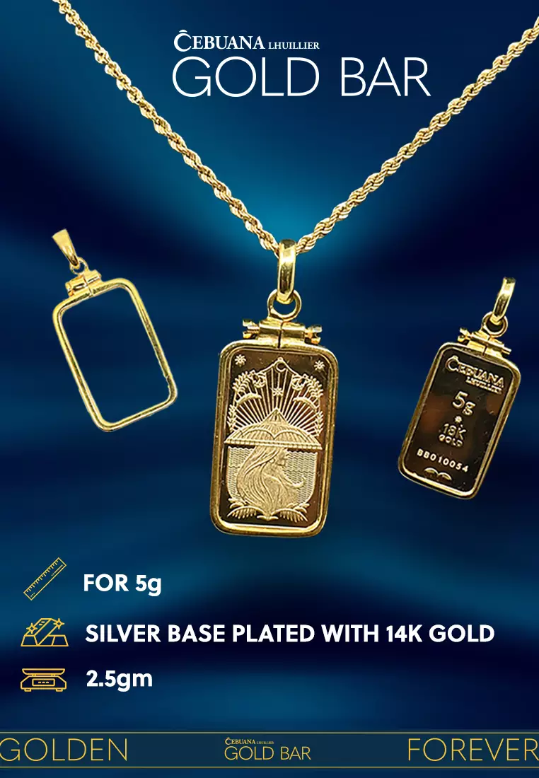 Cebuana Lhuillier  Gold Plated Frame for Gold Bar  - Pendant Frame only