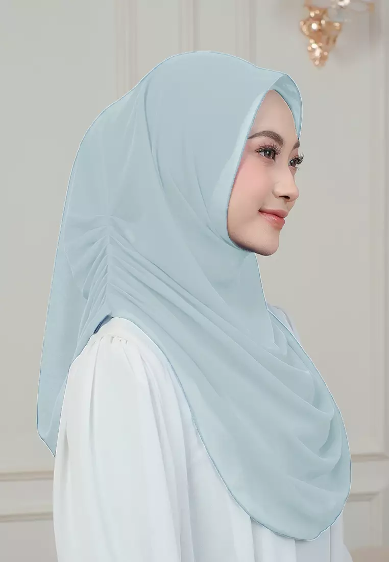 HIJAB INSTAN AURORA - POWDER BLUE