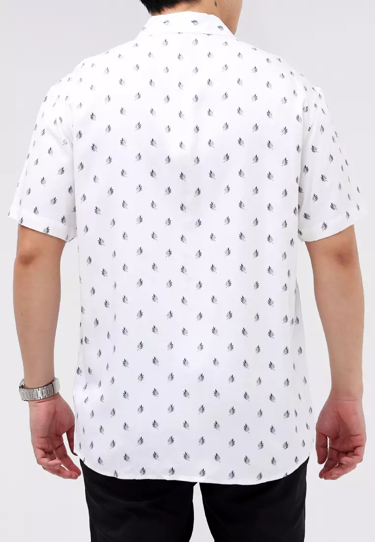 Printed Woven Polo Short Sleeves