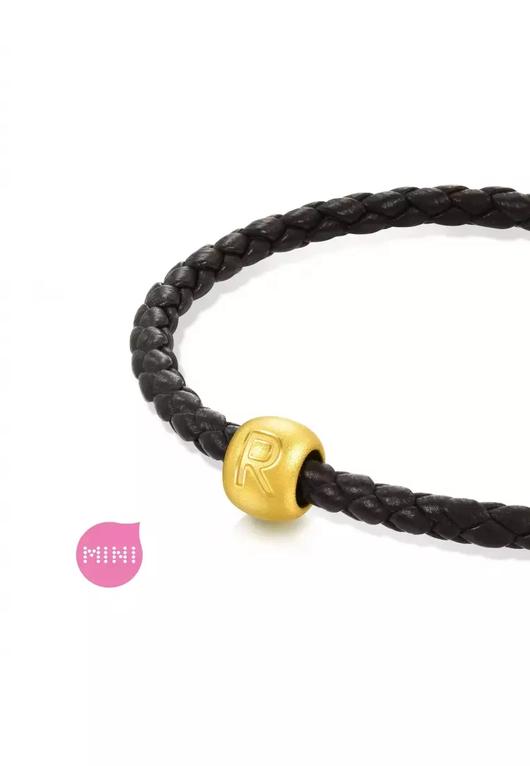 Charme 999 24K Gold Letter R Alphabet Charm 92912C (Bracelet not included)