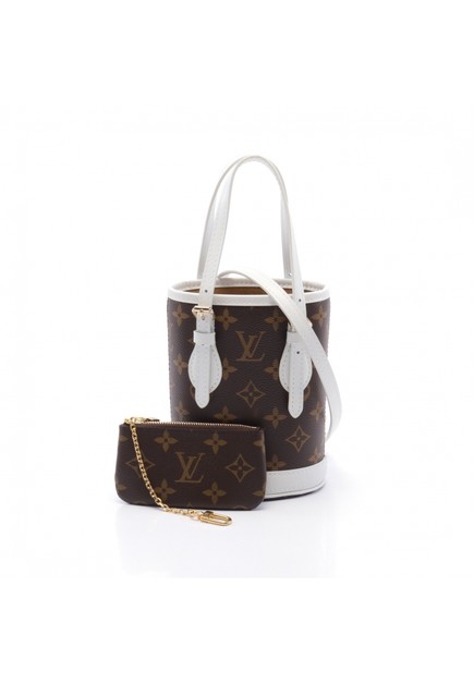 Louis Vuitton Pre-loved LOUIS VUITTON nano Bucket monogram hand PVC Genuine Leather Brown white 2 Way Style LV MATCH 2023 | Buy Louis Vuitton Online | ZALORA Hong Kong