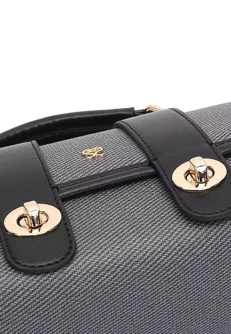 Women's Top Handle Bag / Sling Bag / Crossbody Bag / Shoulder Bag - Black