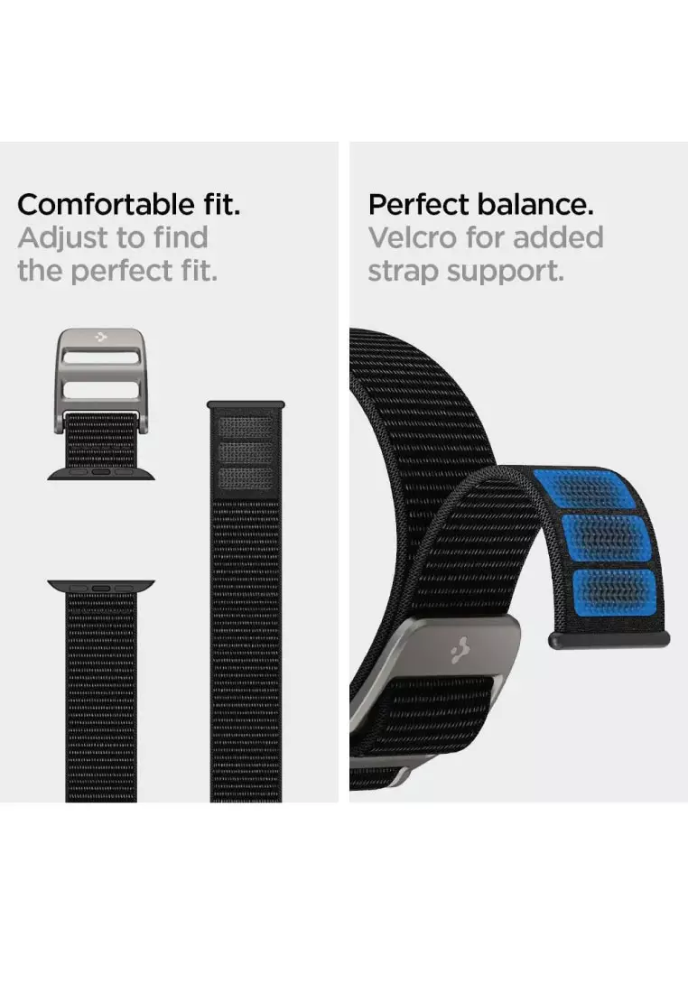 Buy Blackbox SPIGEN DuraPro Flex Nylon Strap Watchband Adjustable Nylon  Loop Band 42/44/45MM Orange Online