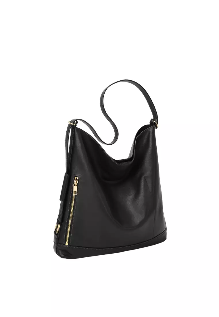Slouchy Hobo Bag - Black