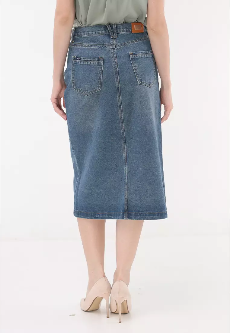 Denim Maxi Skirt Ladies