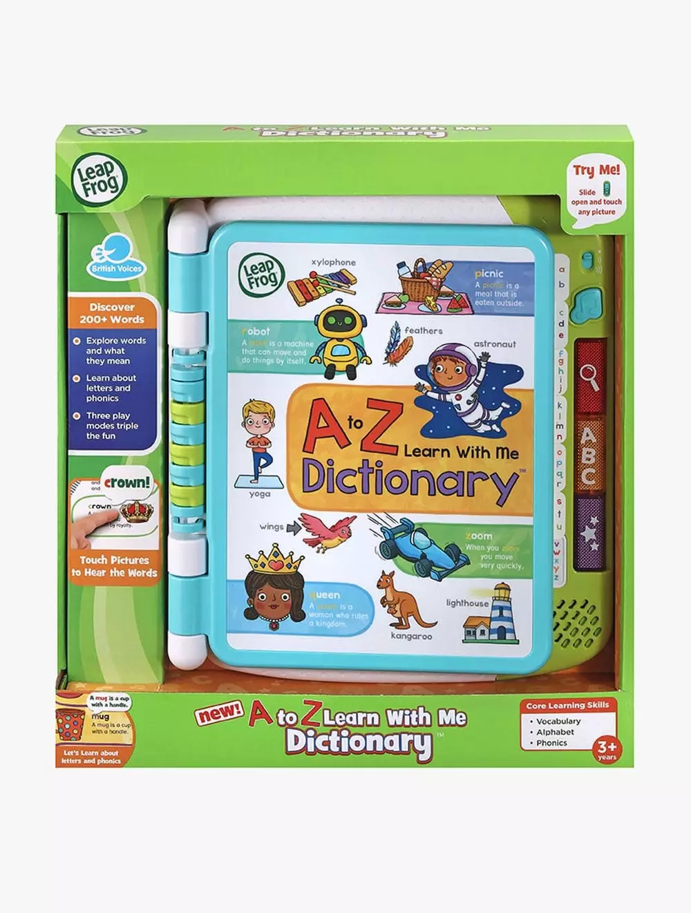 Leapfrog A to Z Learn With Me Dictionary - LPF80-614403 - Multicolor