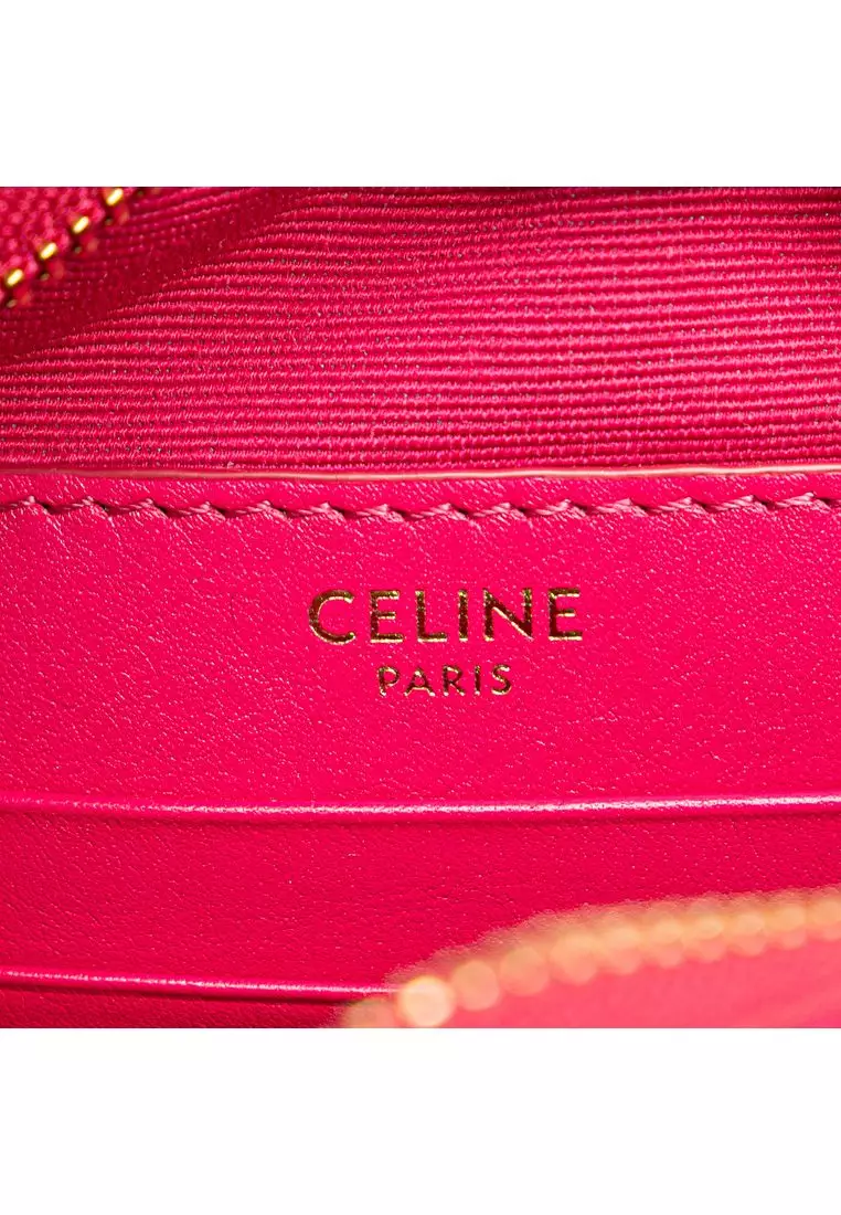 Pre-Loved Celine Quilted Calfskin C Charm Crossbody