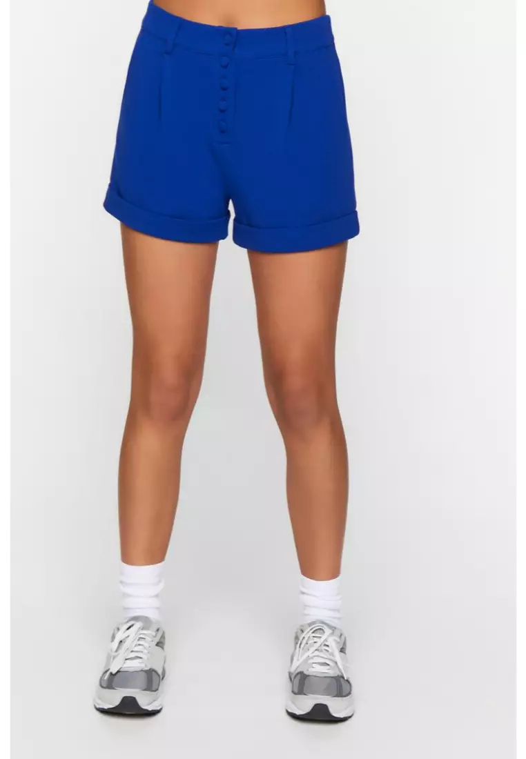 Forever 21 blue shorts top