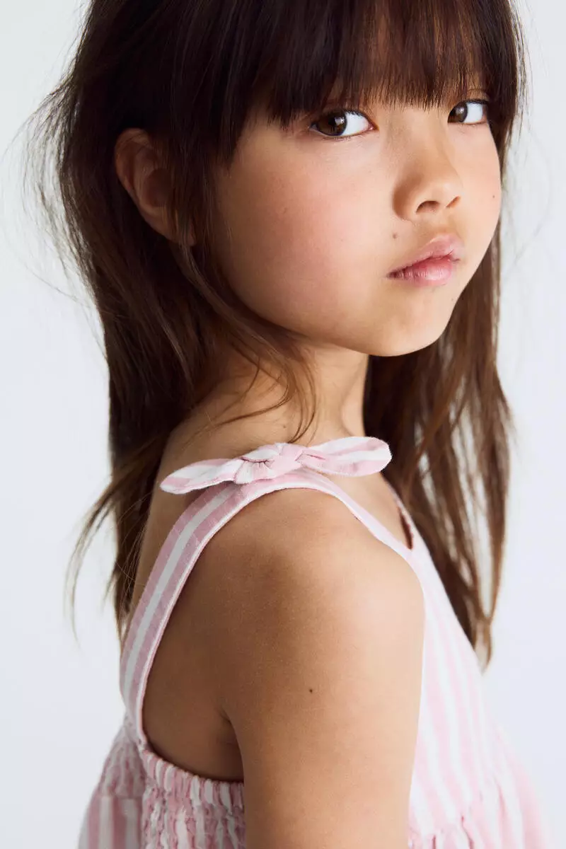 Tiered cotton dress