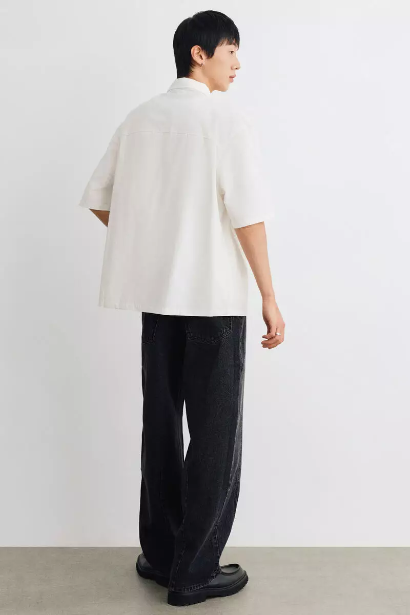 Loose Fit Printed cotton shirt