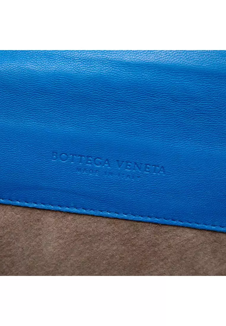 Pre-Loved Bottega Veneta Nappa Intrecciato Double Sided Flap Shoulder Bag
