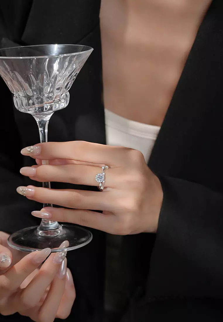 Cincin Wanita Perhiasan Berlian Elegan Korea Original Cincin Cewek Anti Luntur Titanium Wanita Rings
