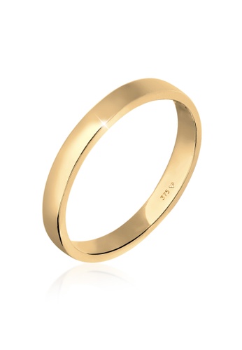 Elli Jewelry gold Ring Wedding Ring Partner Ring Basic 375 Yellow Gold BF37AACEB474ADGS_1