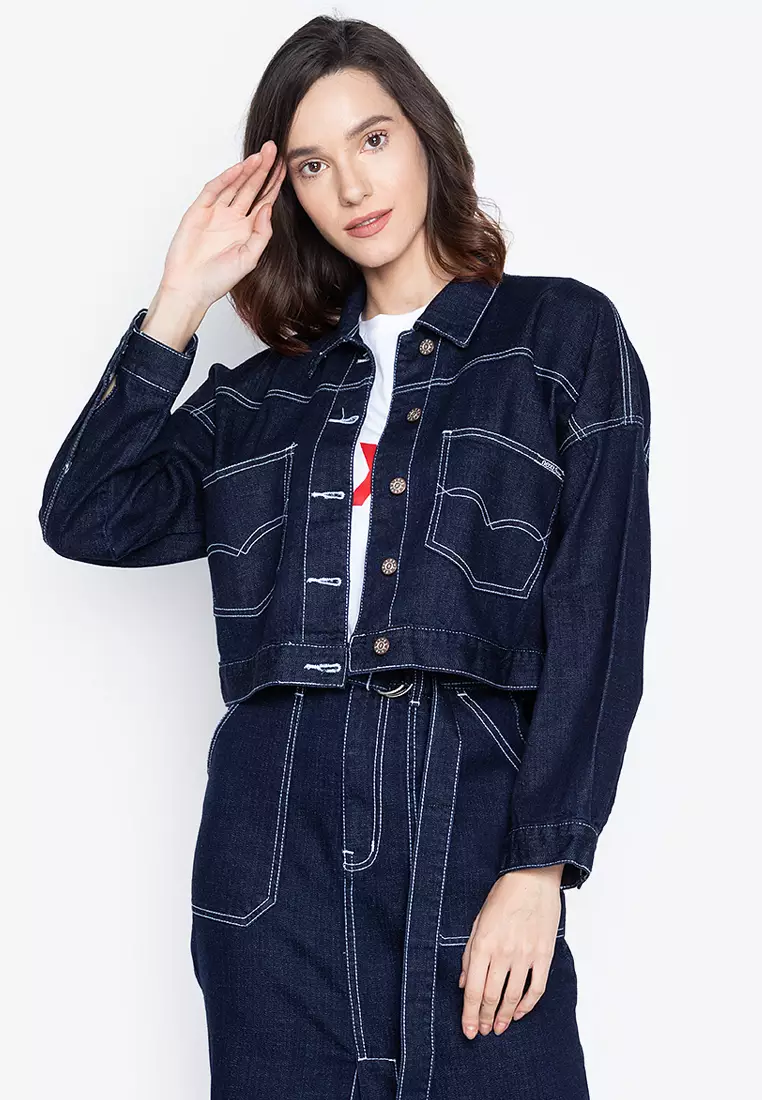 Buy NEXT Cropped Denim Jacket 2024 Online ZALORA Philippines