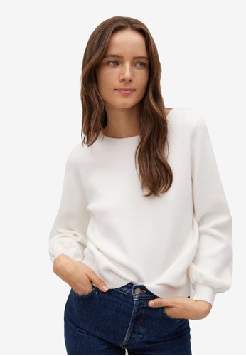 White open back sweater clearance